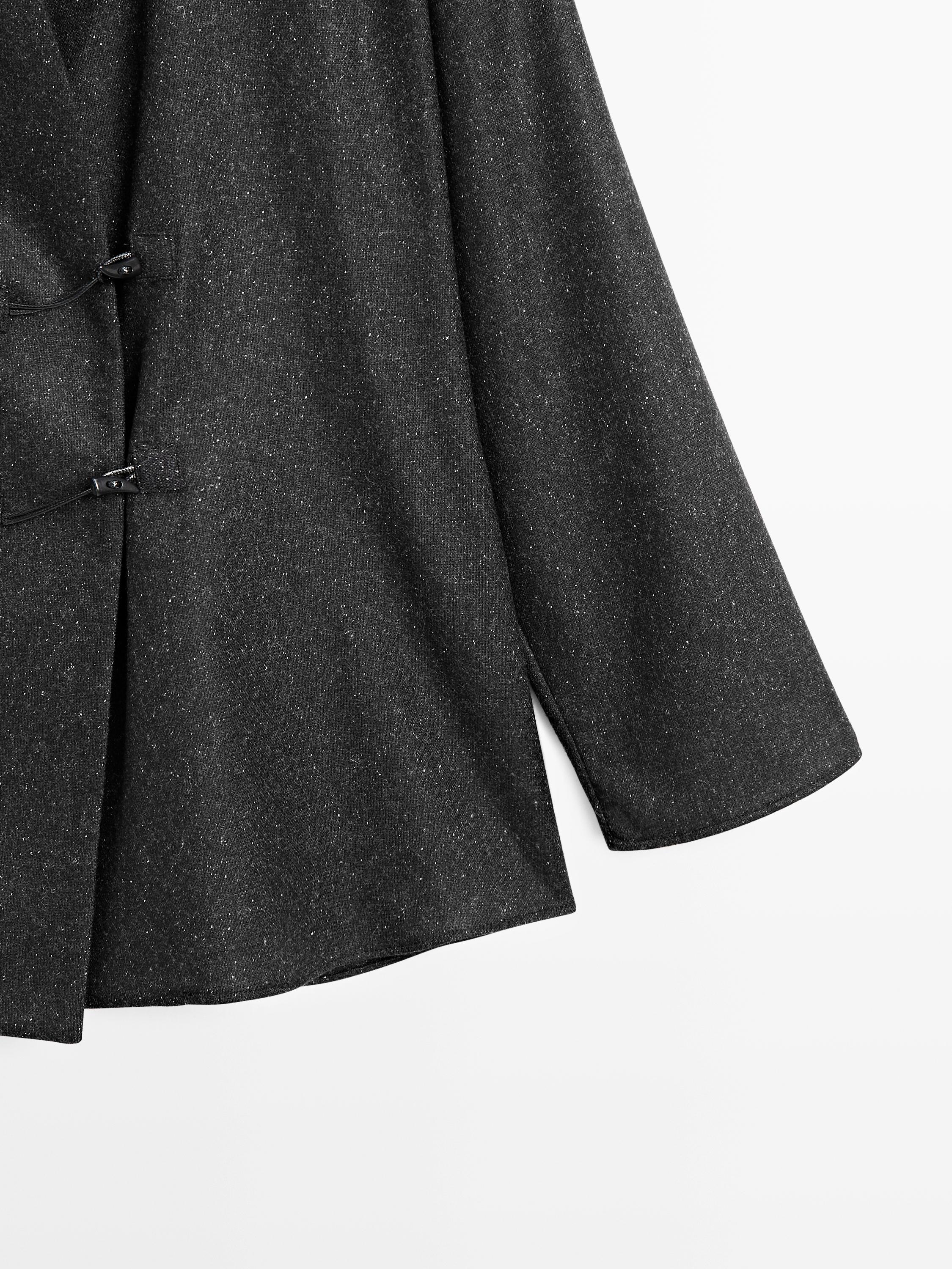 Chemisier bottonato laine avec boutons corne